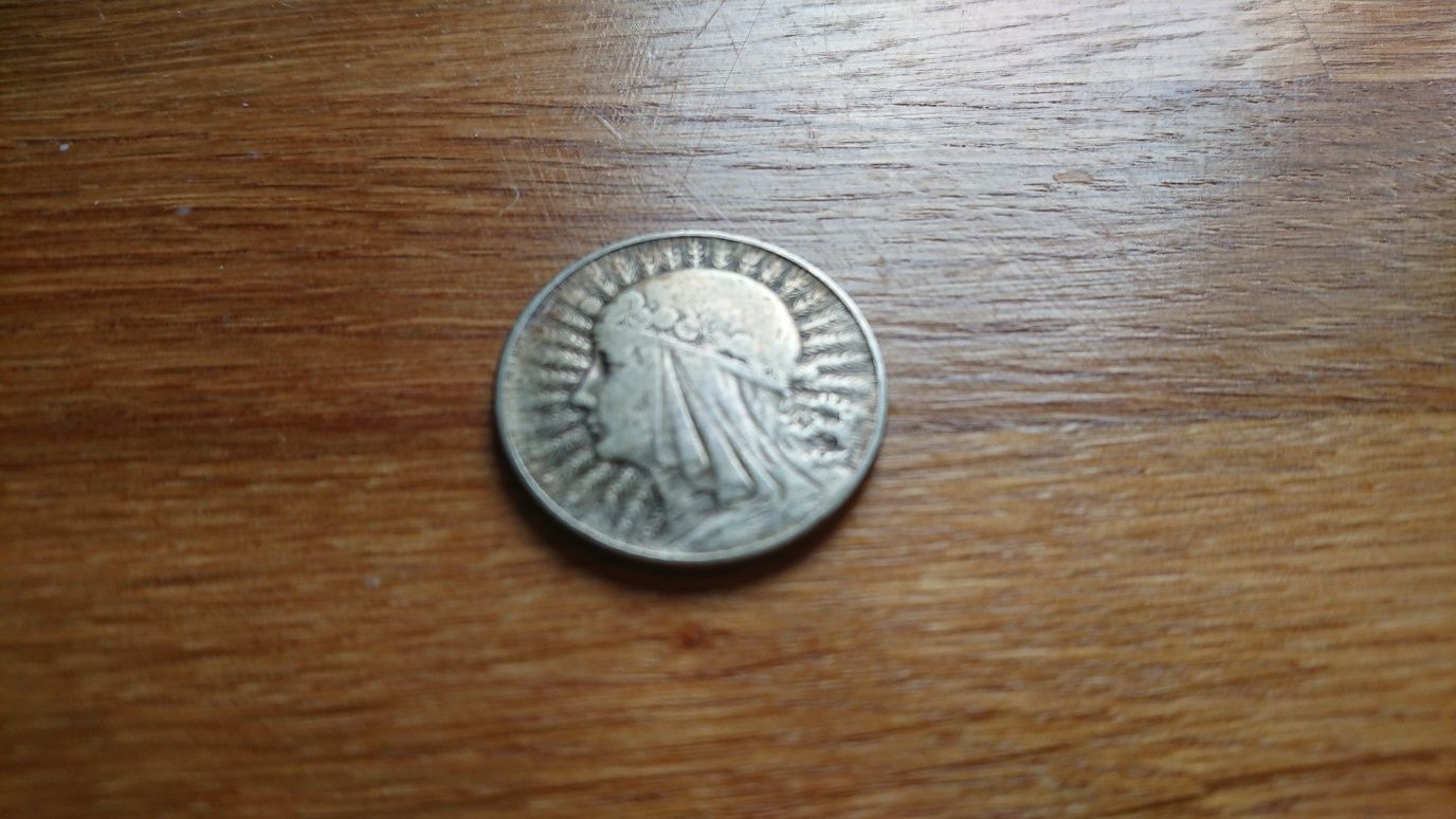 5zł 1933 moneta. Stan na zdjęciach