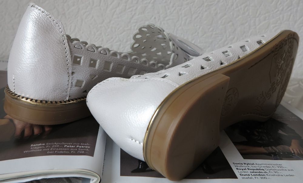 Versace женские белые кожаные балетки перфорация туфли пудра в дырочку