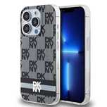 Etui DKNY IML Checkered Mono Pattern & Printed Stripes MagSafe na iPho