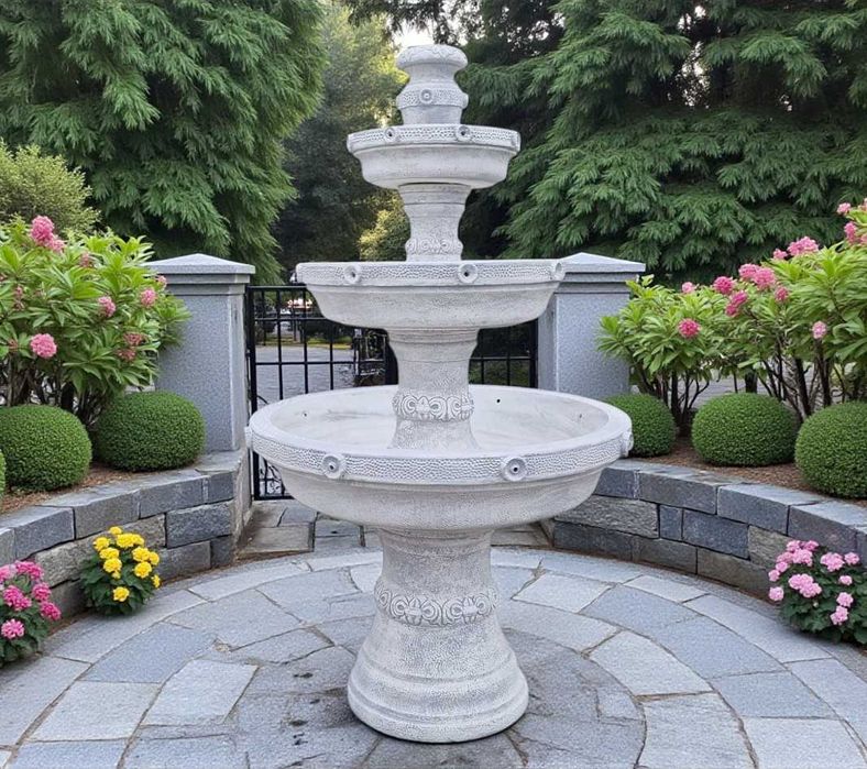 Fontanna ogrodowa "DORA" wykonana z sztucznego kamienia 220 cm