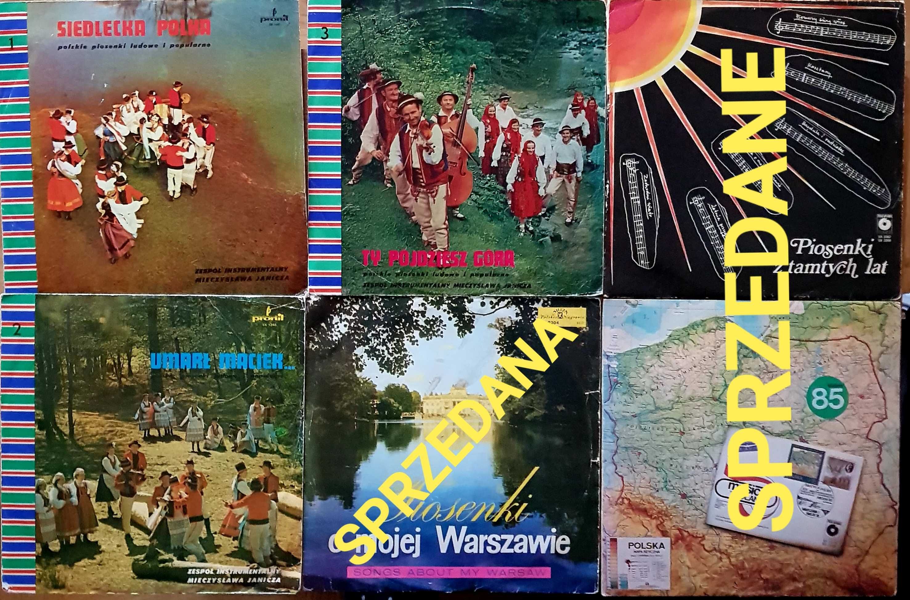 Zestaw winyli na gramofon-Dyskografia Polski FOLK l.60-80-te XX w!