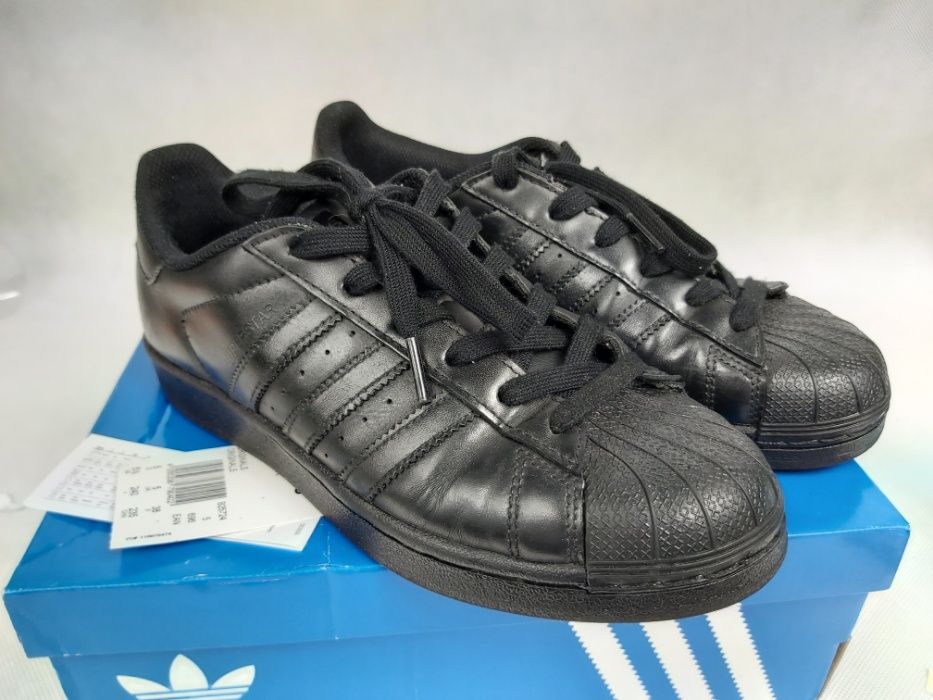 Sneakersy czarne ADIDAS superstar 38 uk5