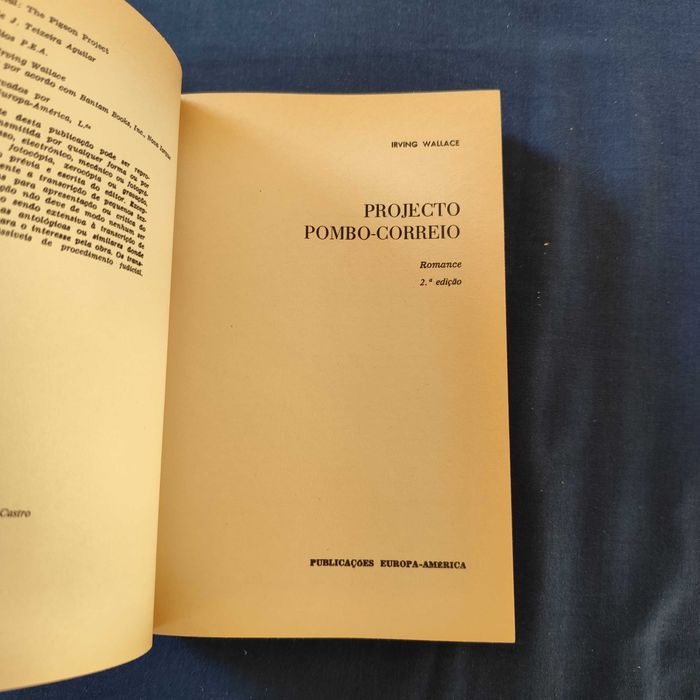 Irving Wallace - Projecto Pombo-Correio