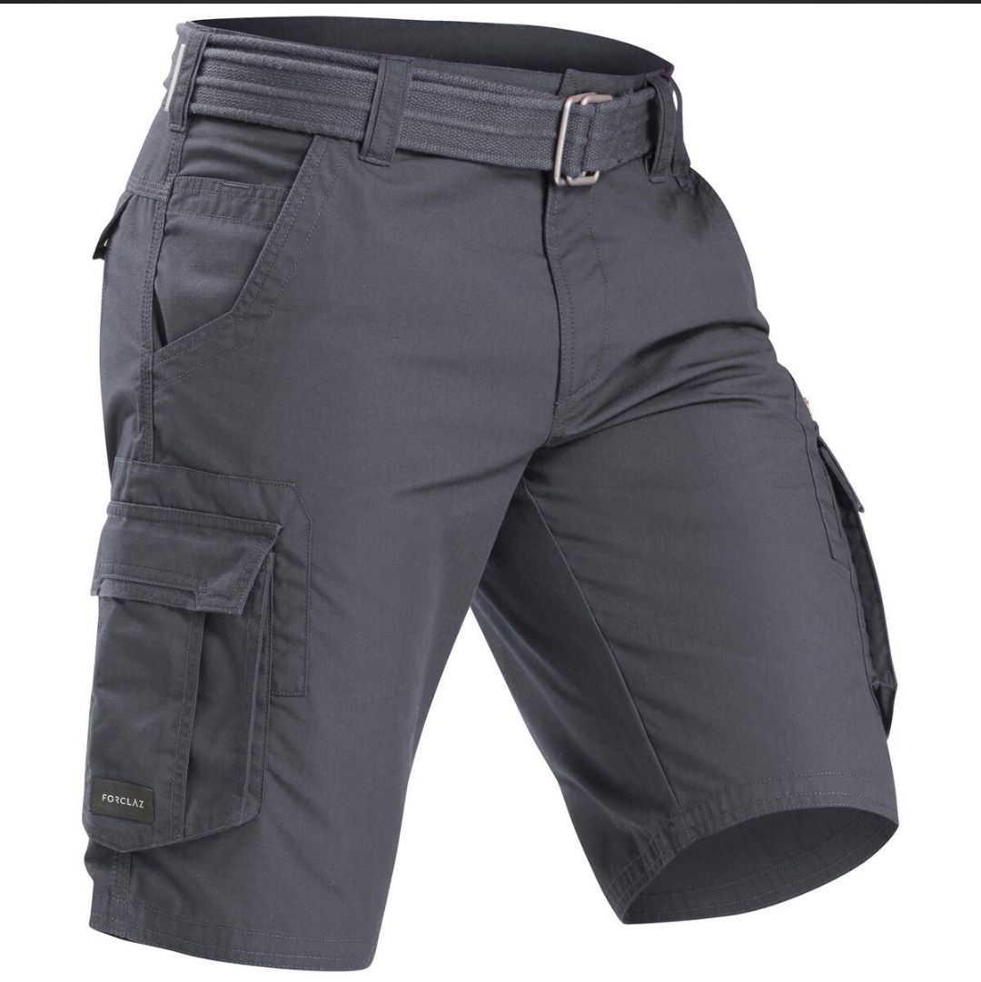 Spodenki trekkingowe Decathlon Forclaz TRAVEL 500 męskie grafitowe