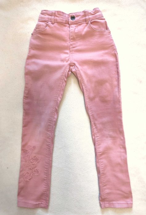 zestaw ubrań dla dziewczynki r.110/116-2xspodnie,3xbluzki,bluza,sweter