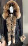 Parka z jenotem naturalnym