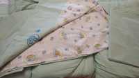Детский набор для новорожденных одеяло, подушка, защита, постель б/у