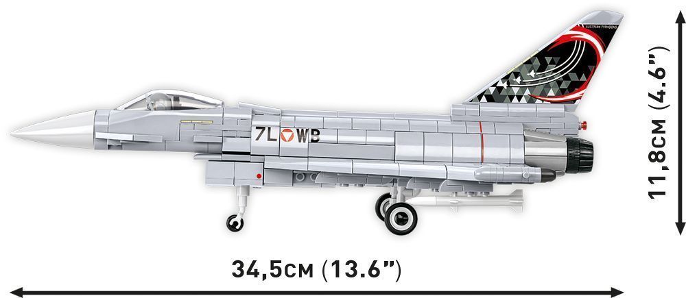 Klocki Cobi 5850 Samolot Eurofighter Typhoon Armed Forces 578 El