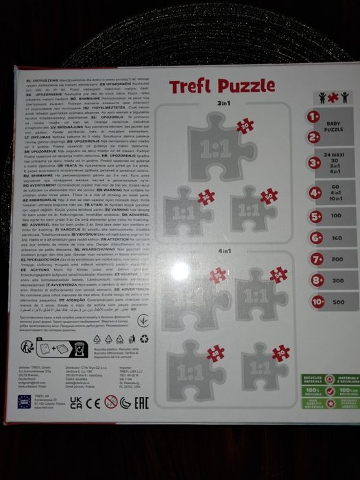 Puzzle Trefl. Koty 3 in 1. 20/36/50 elementów