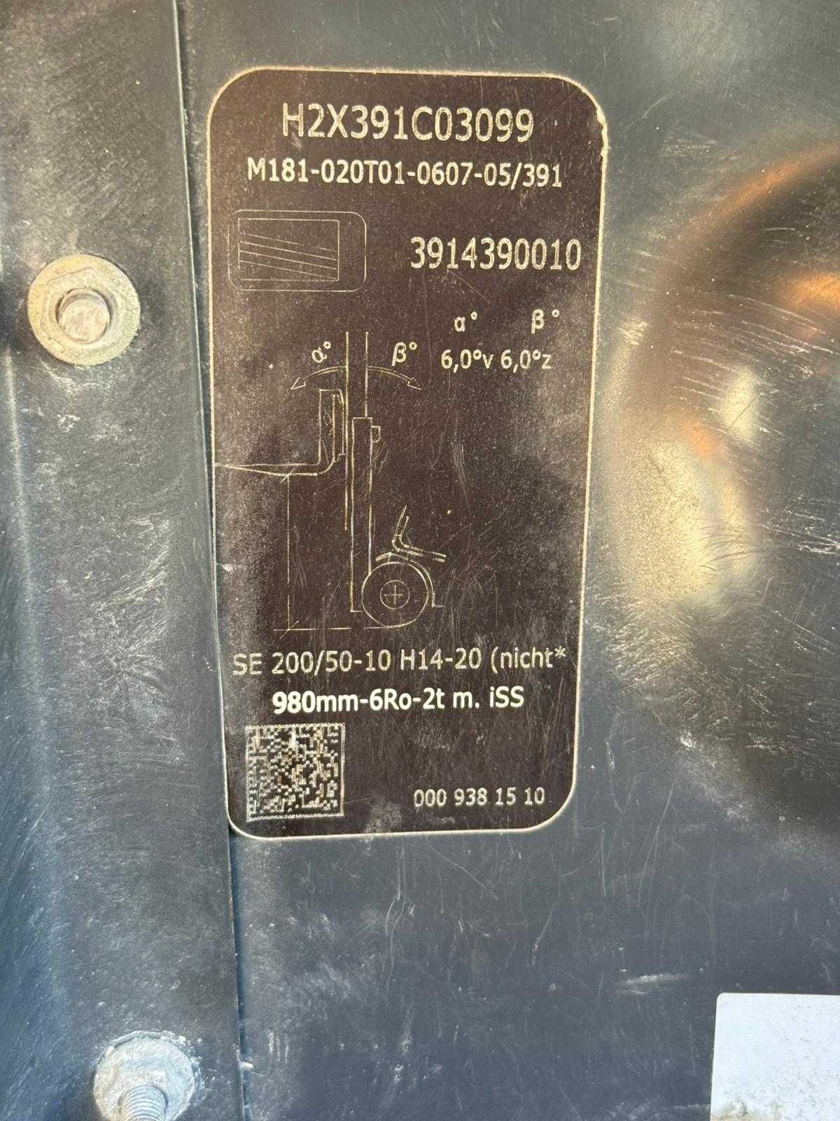 Wózek widłowy Linde H20T TRIPLEX z 2014 r podnoszenie 4 m UDT gaz LPG