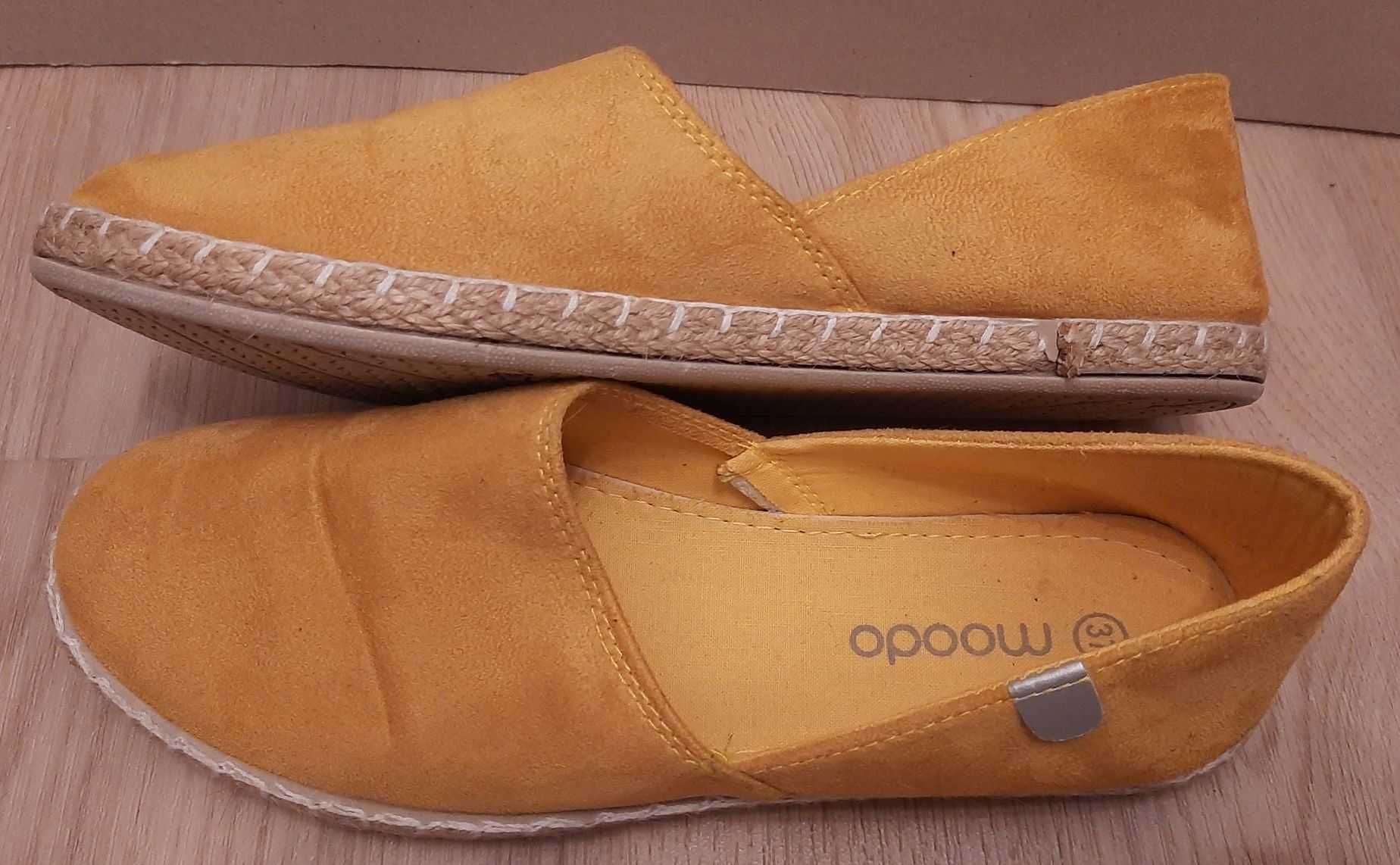 Espadryle Moodo żółte, rozmiar 37