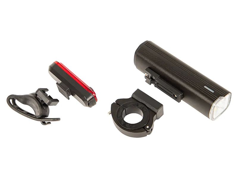 Zestaw akumulatorowa lampka rowerowa LED na przód i tył USB 71-165#