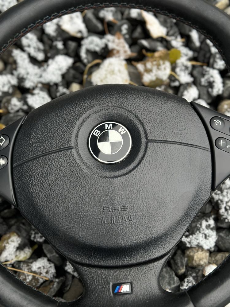 BMW E39 М ТЕХ 1 руль Рестайлінг Пузатий Чорний Значок Е38 Е46 Е53 Керм