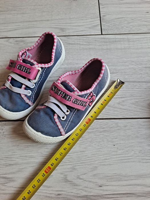 Trampki dziewczęce r.27/28 tenisówki dla dziewczynki