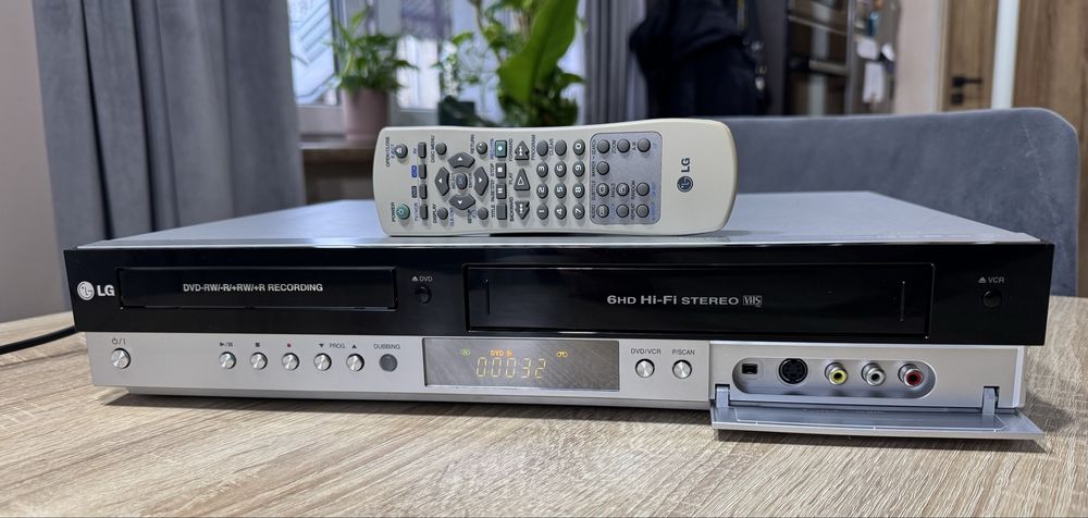 LG RC185 #Nagrywarka DVD VHS #6HD #Hi-Fi Stereo #DV-in #DivX #Pilot