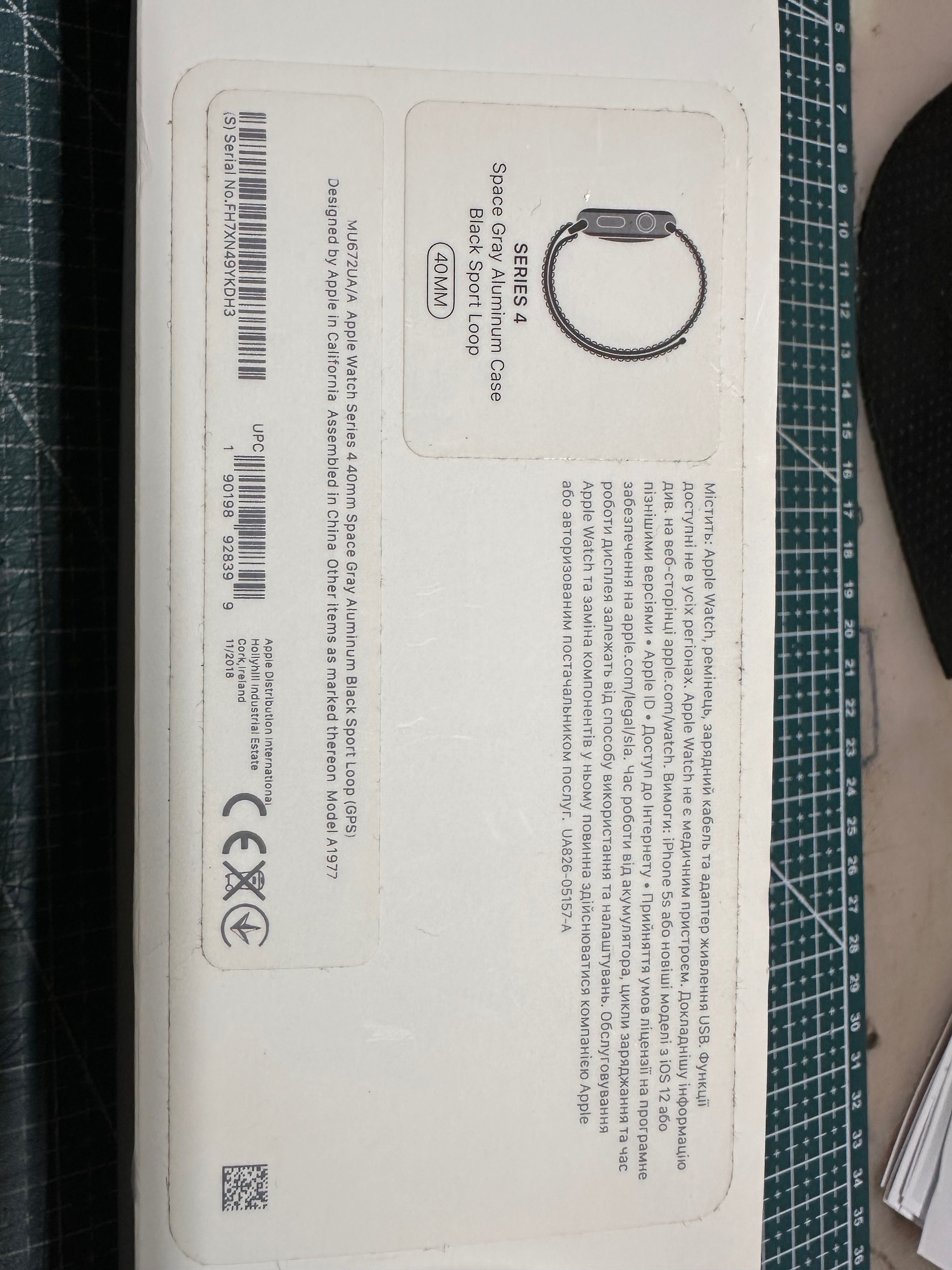Оригінал Apple Watch  4 Space gray 40 mm