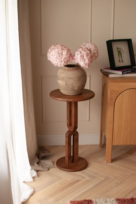 Stolik w stylu art deco, drewno dębowe