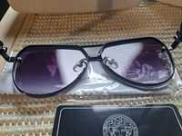 Okulary damskie przeciwsłoneczne Versace UV polaryzacja fiolet nowe pu