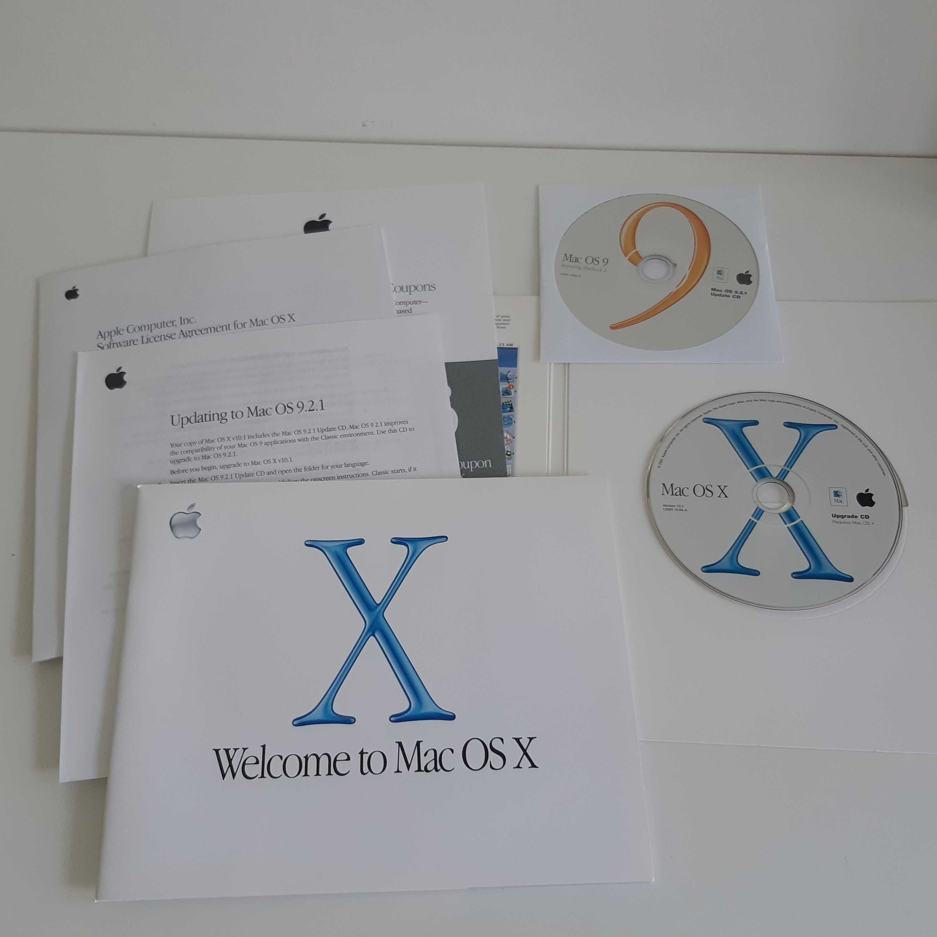 Pack 13 CDs Originais Instalação iMac Mac OS 9 e X Aplicações Restauro