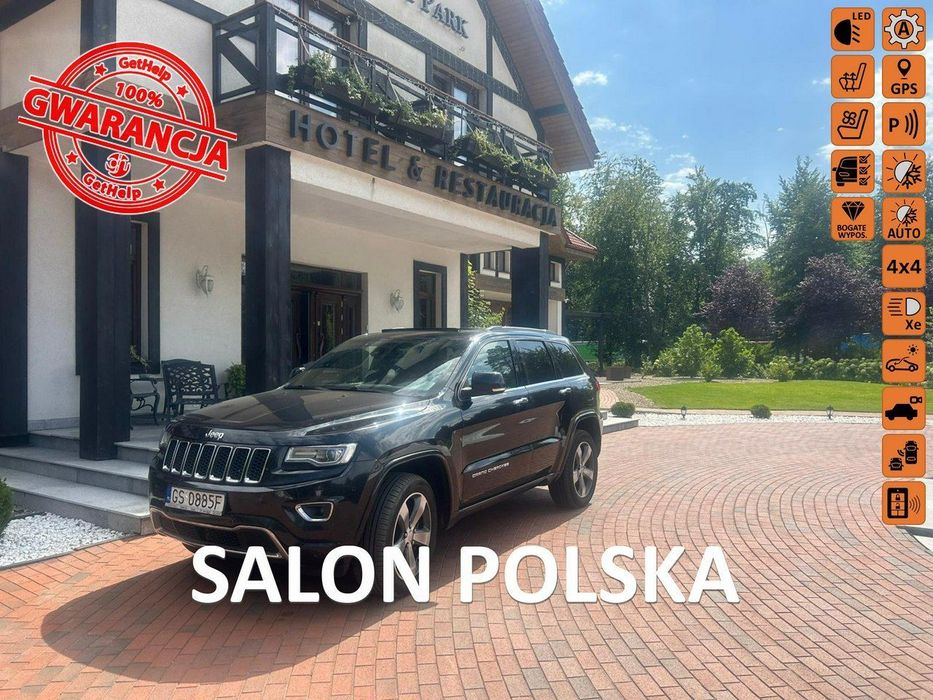 Jeep Grand Cherokee 3.0 Diesel 240 KM, Panorama, Skóra, Klima, 4x4, Grzane Fotele, LED