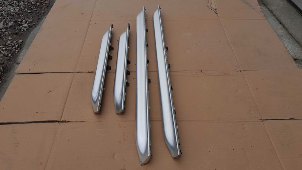 Listwy drzwiowe szerokie aluminiowe chrom AUDI S6 C5 A6 C5 Allroad