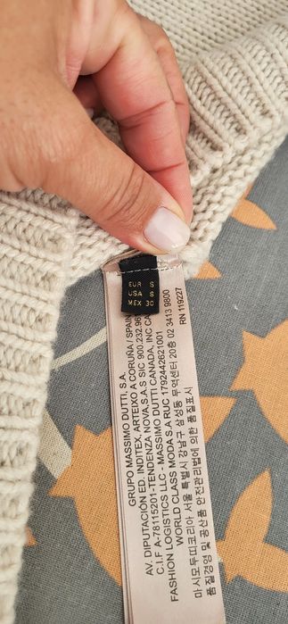 Poncho em Lã Massimo Dutti S / M