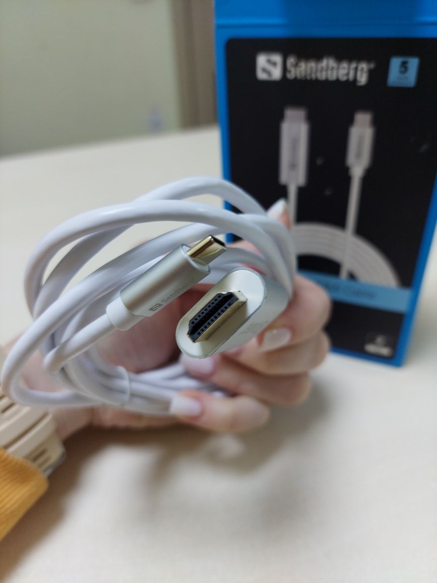 Кабель Sandberg USB-C to HDMI 4K 2m алюміній