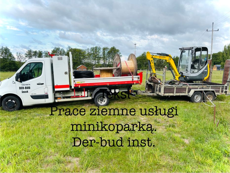 Przyłacza wodno-kanalizacyjne.Przydomowe oczyszczalnie.prace ziemne.