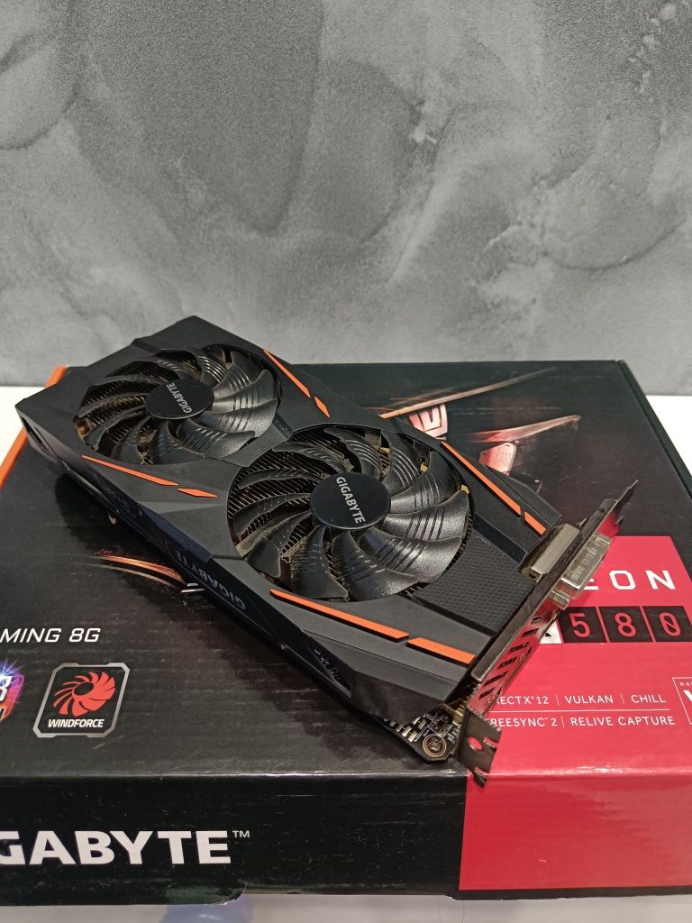 Відеокарта gigabyte rx580 8gb