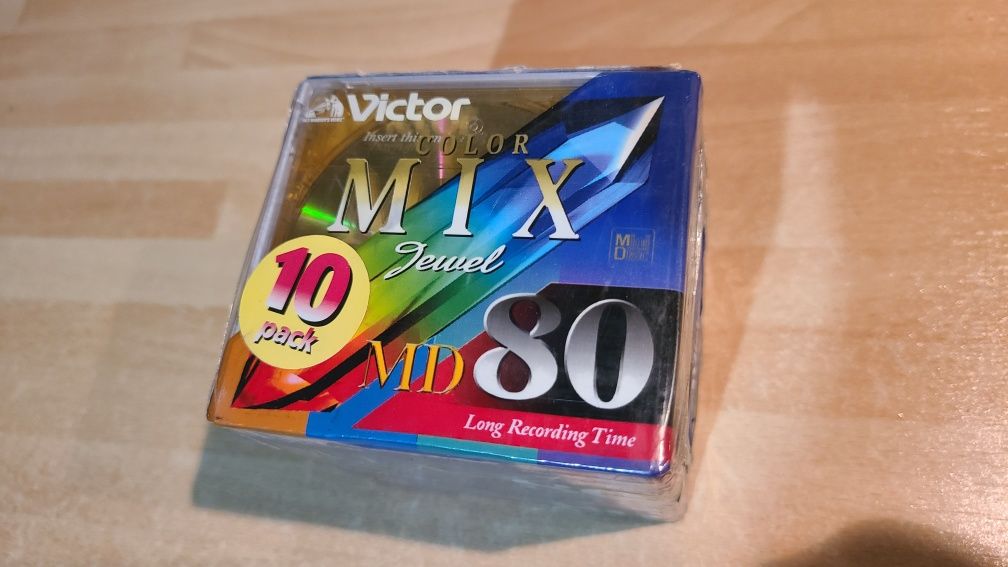 Редкие японские мини-диски VICTOR Color Mix JEWEL Box (80мин) MiniDisc