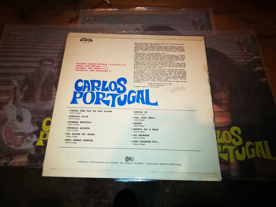 CARLOS PORTUGAL (Folk- PORT)-Carlos Portugal(1968)–Editora ALVORADA LP