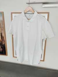 Biała koszulka Polo Tom Tailor polówka męska na krótki rękaw XXL