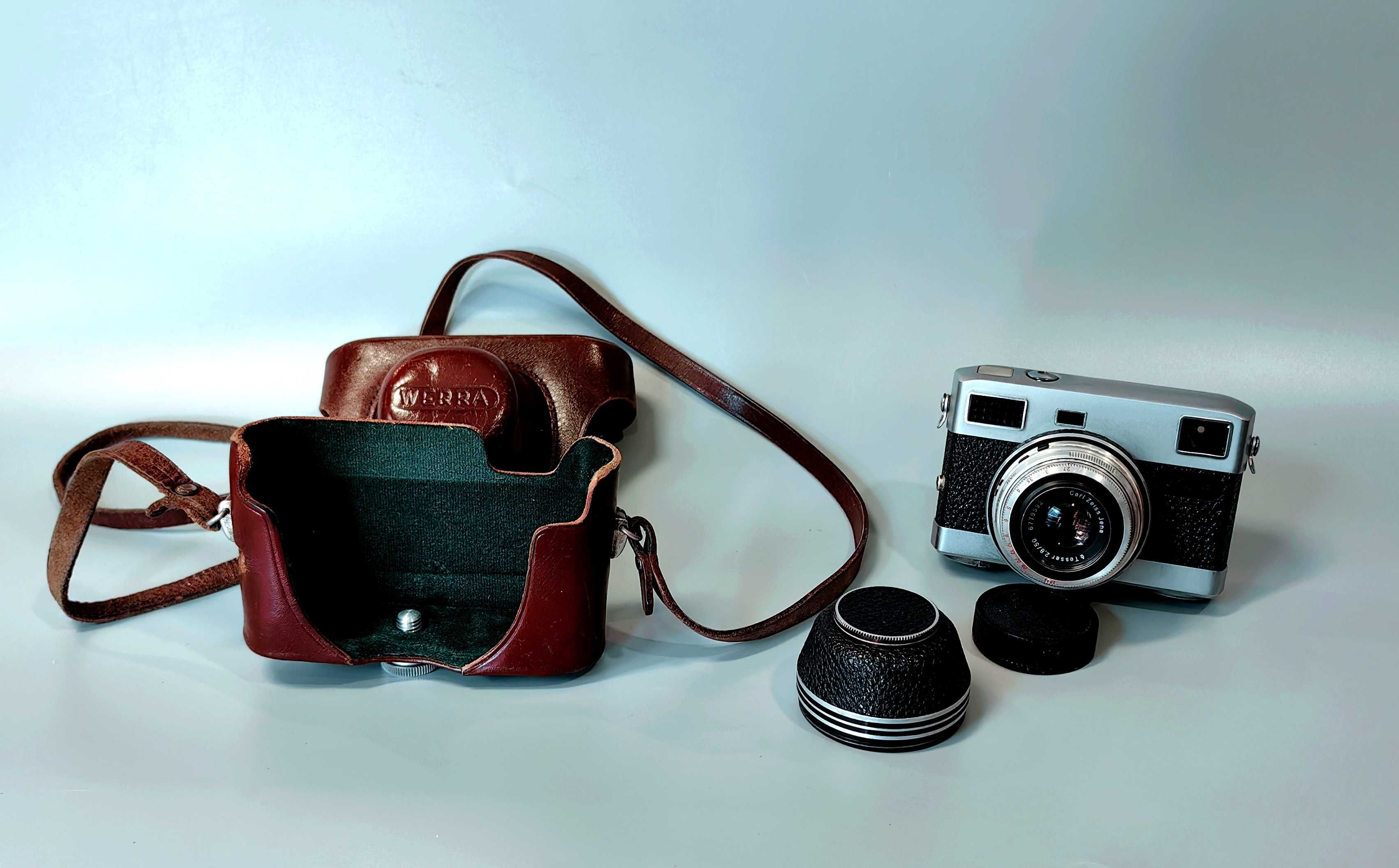 Aparat Zabytkowy WERRA Werramat CARL ZEISS JENA TESSAR 50mm Germany