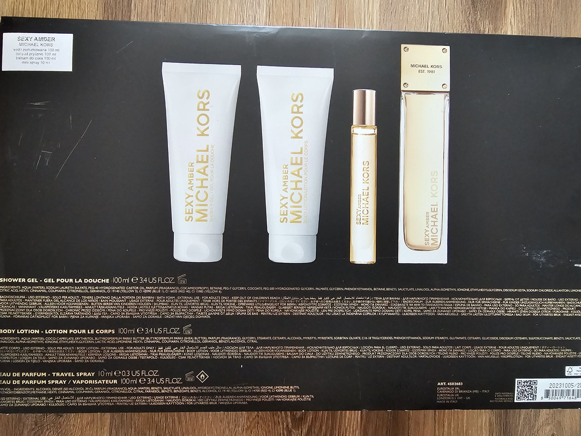 Zestaw woda perfumowana michael kors sexy amber
