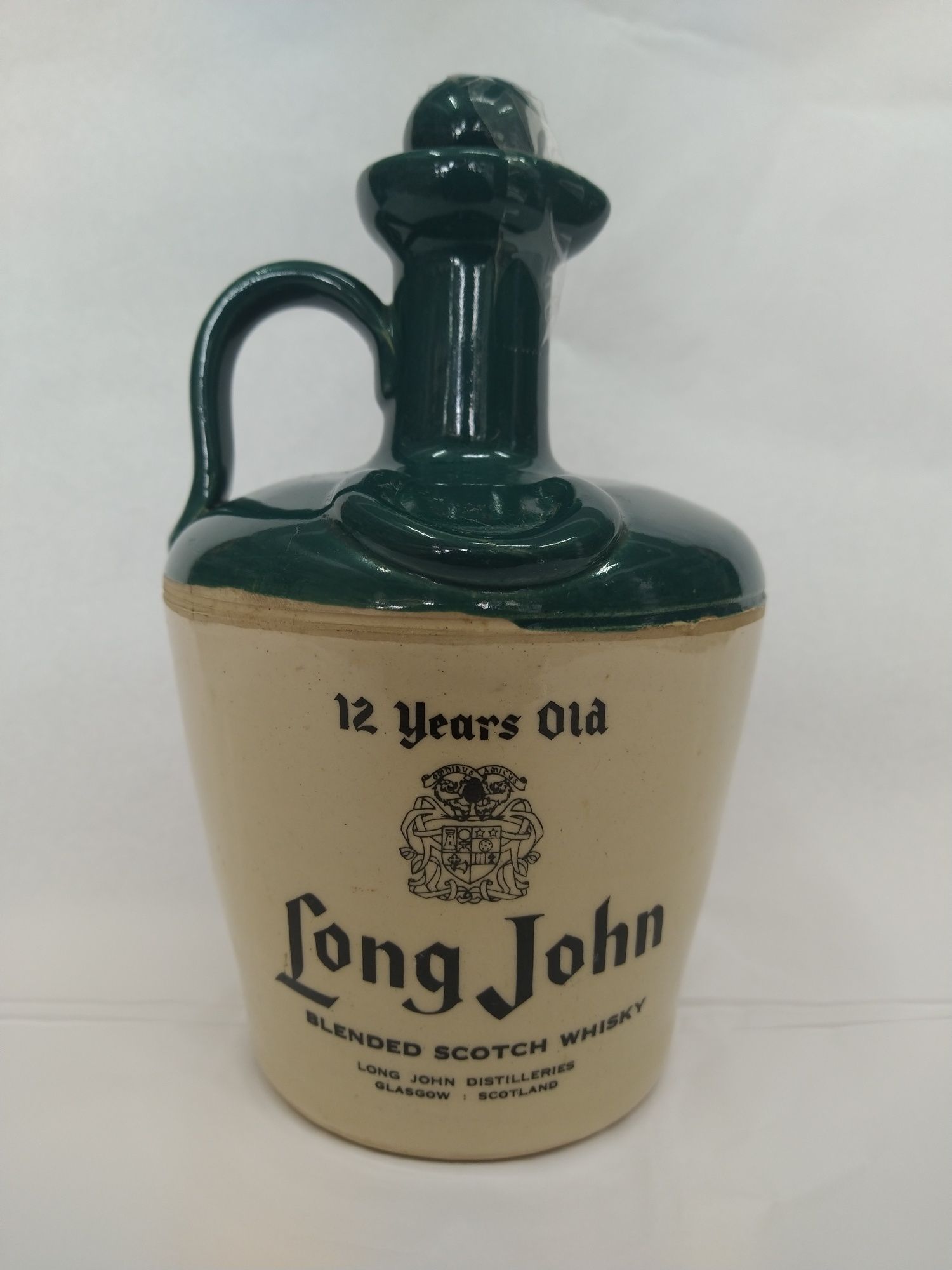 Garrafa / jarro em cerâmica Long John - scotch whisky - 12 anos