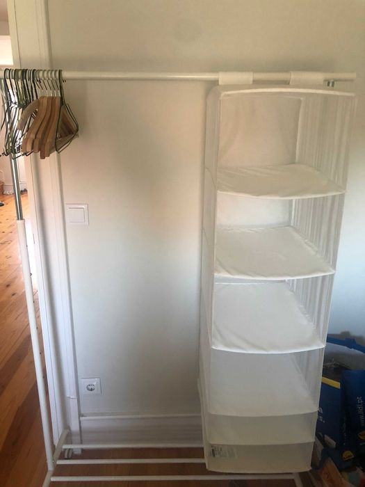 Cabide Rack Cabideiro com Arrumacao IKEA Shelf Clothing storage