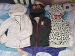3 bluzy w rozmiarze 122-128 h&m, pepperts, m&s