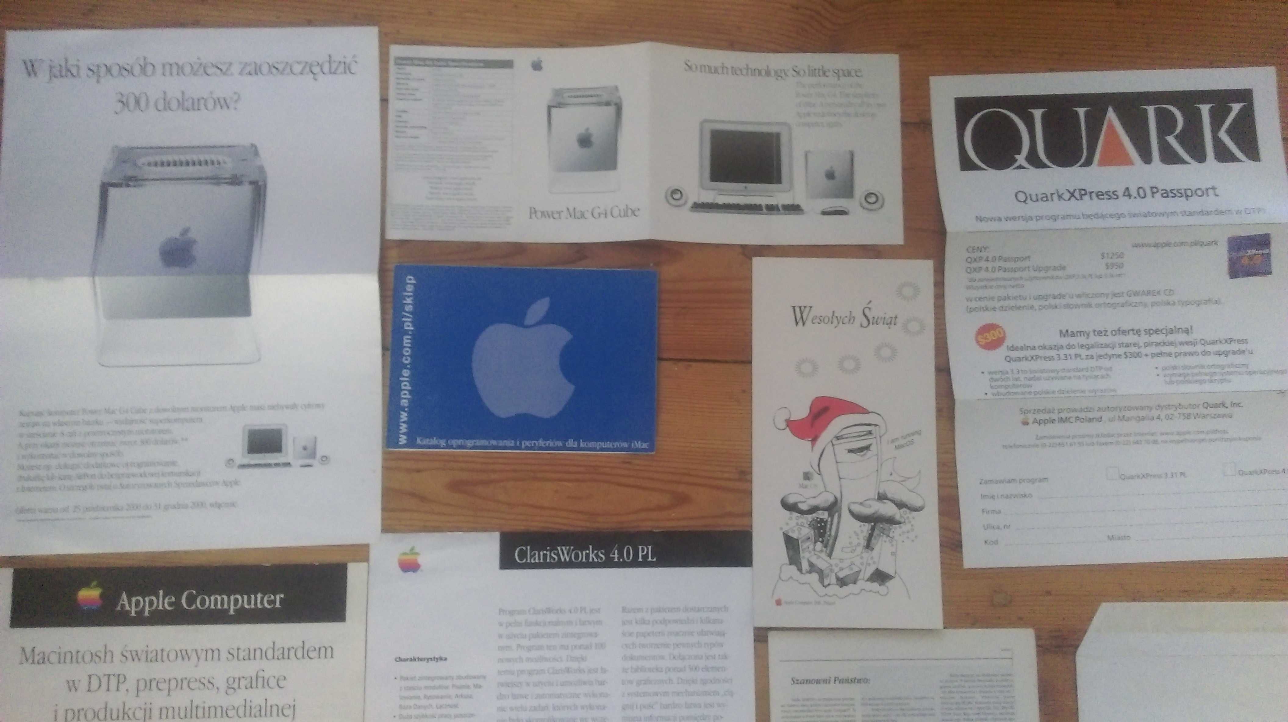 Macintosh Apple - broszury, reklamy itp