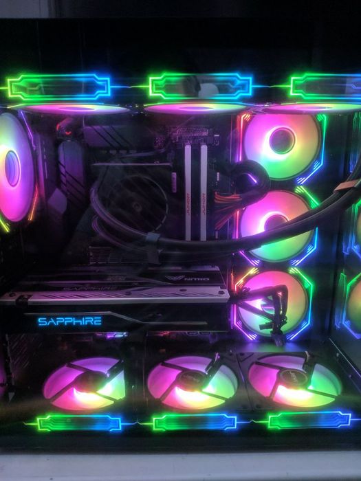 Игровой системный блок ryzen 7 5700x3D / RX480 / 32GB RAM