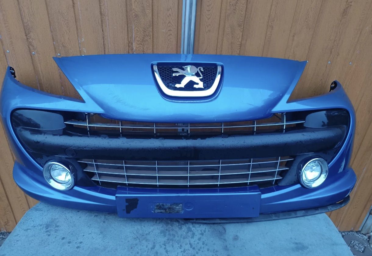 PEUGEOT 207 Zderzak Przedni Halogeny Kompletny F-vat