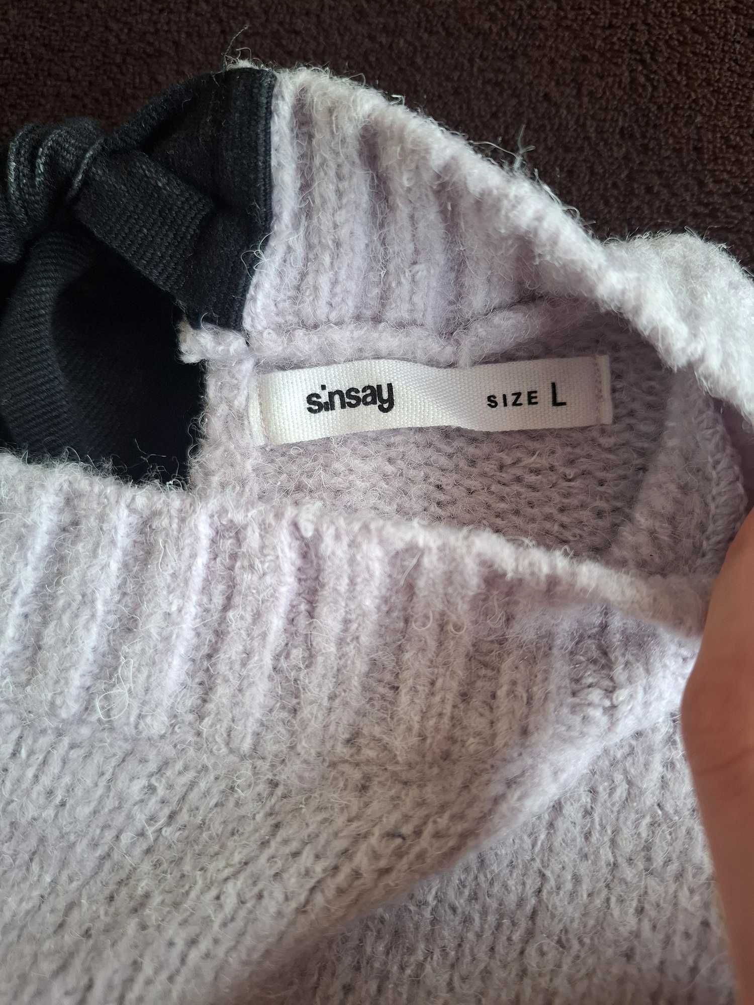 Sprzedam sweter z wiązaniem na plecach marki Sinsay w rozmiarze L