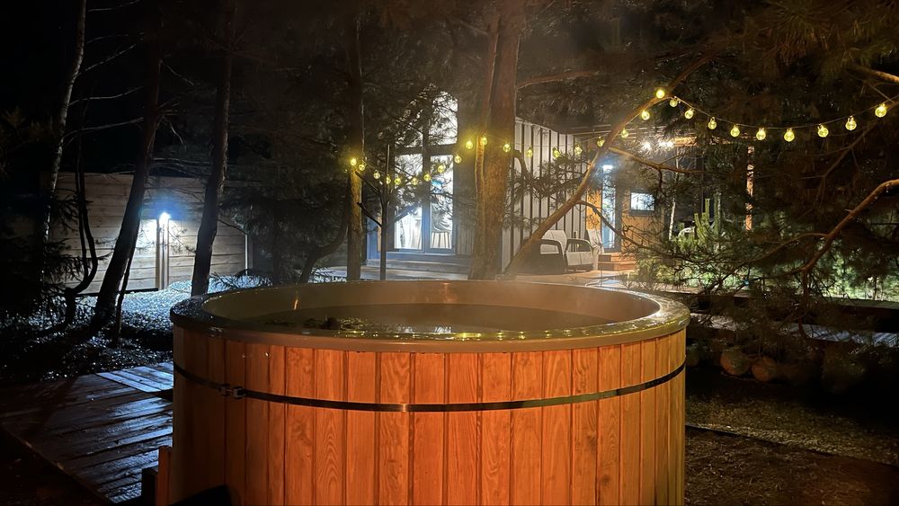 Будинок у лісі для двох. Чан • Басейн • Генератор