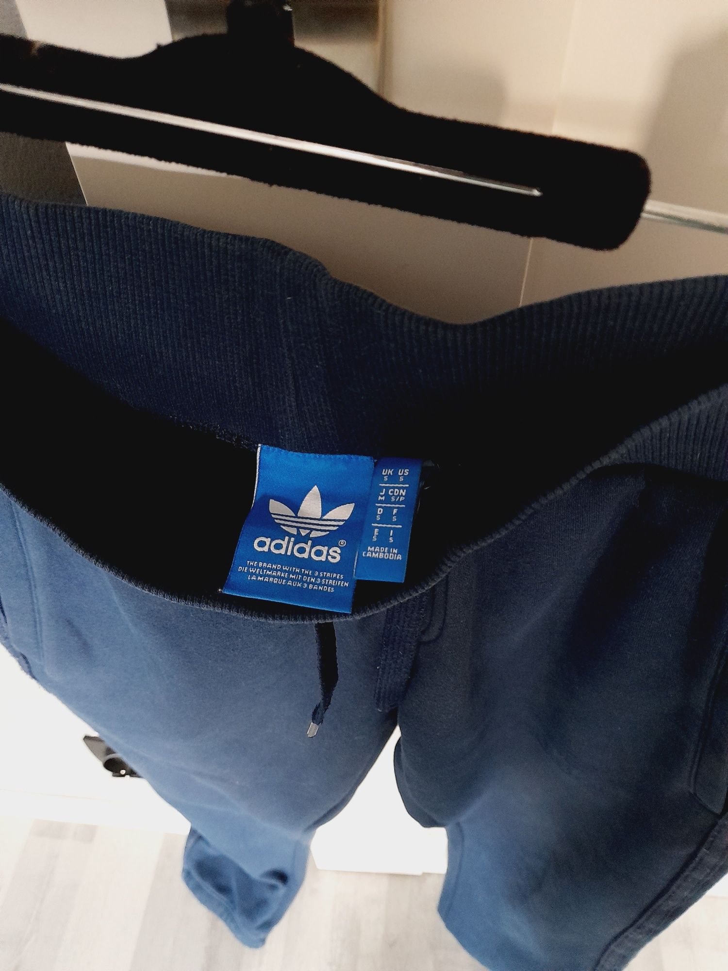 Adidas joggery bawełniane pasy strips climacool Climawarm dresy jogger