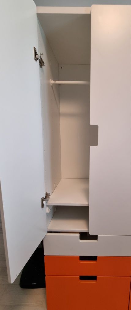 Szafa Ikea Stuva - biało pomarańczowa