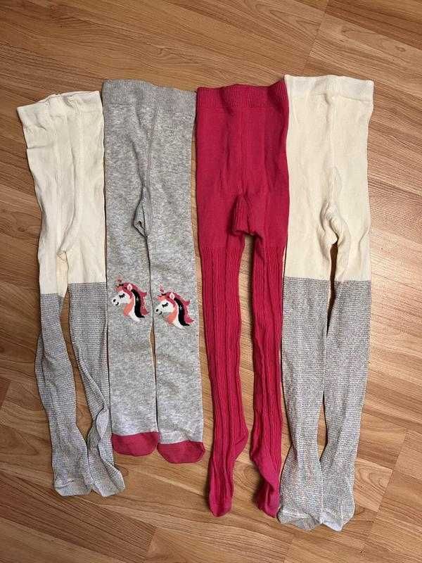 Нарядні колготи капронові червоні білі срібні люрекс h&m next