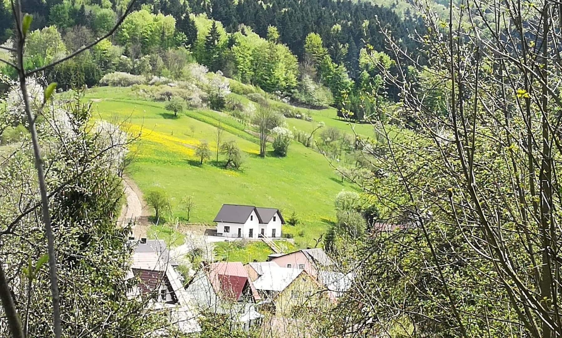 Domek nad Wodospadem,  dwa domki całoroczne, noclegi Pieniny