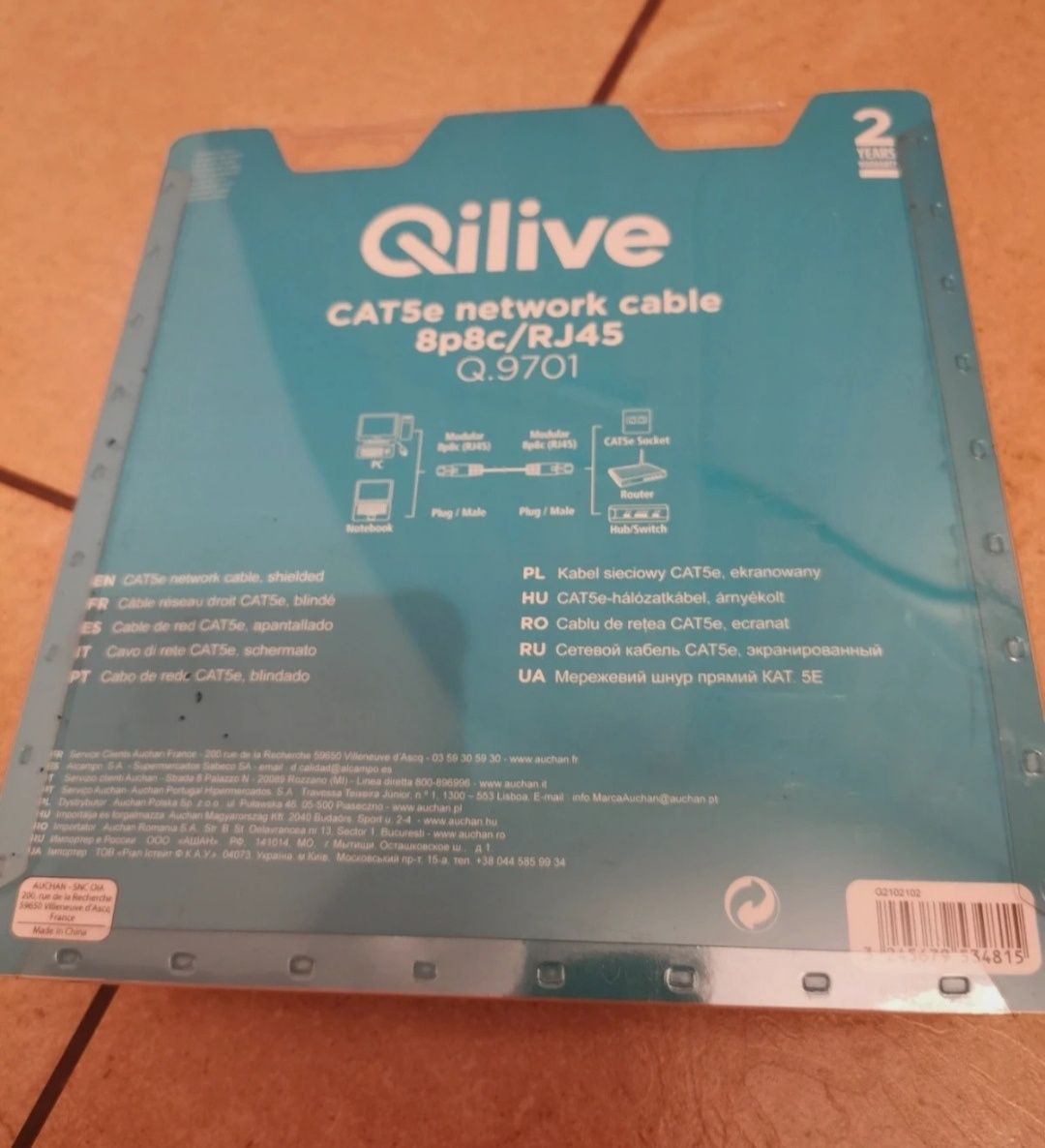 Kabel sieciowy Cat5e Qilive 10m