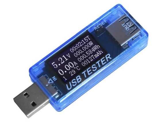 USB тестер KWS-MX17 4-30V 5A для проверки зарядок/кабелей/Power Bank