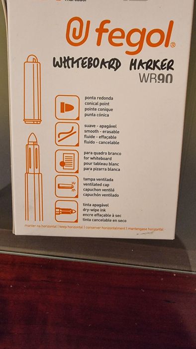 Conjunto 20 Canetas Quadro Branco (Azul)