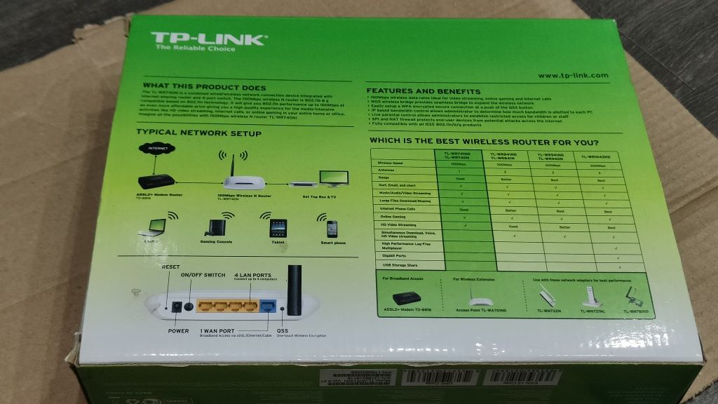 Router TP-Link tl-wr740n